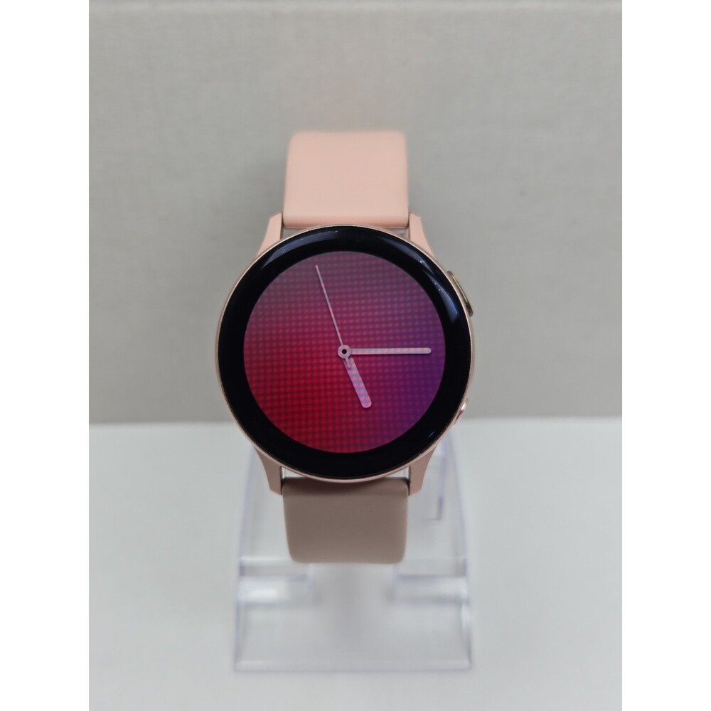 Samsung Galaxy Watch Active2 40mm Pink Aluminum GPS Bluetooth Smartwatch *READ